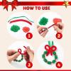 imageJOYIN Christmas Beaded Ornament Craft Make Up to 40 Hanging Ornaments of Snowman Christmas Tree Candy Canes and Wreaths for DIY Craft Xmas Gift Holiday Party Indoor DecorationAge 14