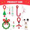 imageJOYIN Christmas Beaded Ornament Craft Make Up to 40 Hanging Ornaments of Snowman Christmas Tree Candy Canes and Wreaths for DIY Craft Xmas Gift Holiday Party Indoor DecorationAge 14