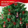 imageJOYIN Christmas Beaded Ornament Craft Make Up to 40 Hanging Ornaments of Snowman Christmas Tree Candy Canes and Wreaths for DIY Craft Xmas Gift Holiday Party Indoor DecorationAge 14