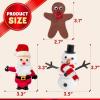 imageJOYIN Christmas Build Your Snowman Santa Claus and Gingerbread Man Craft Kit 3 Packs Christmas Craft Kit for Arts and Craft Activities Xmas DIY Gift Stocking Stuffers for Kids Party Favor
