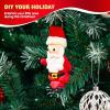 imageJOYIN Christmas Build Your Snowman Santa Claus and Gingerbread Man Craft Kit 3 Packs Christmas Craft Kit for Arts and Craft Activities Xmas DIY Gift Stocking Stuffers for Kids Party Favor