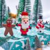 imageJOYIN Christmas Build Your Snowman Santa Claus and Gingerbread Man Craft Kit 3 Packs Christmas Craft Kit for Arts and Craft Activities Xmas DIY Gift Stocking Stuffers for Kids Party Favor