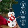 imageJOYIN Christmas Build Your Snowman Santa Claus and Gingerbread Man Craft Kit 3 Packs Christmas Craft Kit for Arts and Craft Activities Xmas DIY Gift Stocking Stuffers for Kids Party Favor