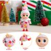 imageJOYIN Christmas Elf Plush Doll Pink Tiny Soft Plush Christmas Elf Doll with Pattern for Holiday Decorations DressUp PartyFloral
