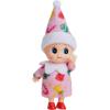 imageJOYIN Christmas Elf Plush Doll Pink Tiny Soft Plush Christmas Elf Doll with Pattern for Holiday Decorations DressUp PartyFloral