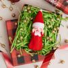 imageJOYIN Christmas Elf Plush Doll Red Tiny Elf Doll Sleeping with Pacifier Soft Plush Accessories for Christmas Holiday Decorations DressUp PartyRed