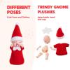 imageJOYIN Christmas Elf Plush Doll Red Tiny Elf Doll Sleeping with Pacifier Soft Plush Accessories for Christmas Holiday Decorations DressUp PartyRed