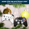 imageJOYIN Christmas Glass Video Game Controller Small Ornament Blown Mini Black and White 2Pieces Set for Tree Hanging Ornament Outdoor Christmas Decorations Indoor