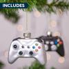 imageJOYIN Christmas Glass Video Game Controller Small Ornament Blown Mini Black and White 2Pieces Set for Tree Hanging Ornament Outdoor Christmas Decorations Indoor