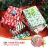 imageJOYIN Holiday Tissue Paper Assortment Ten Colors 150Piece Set Christmas Design Solid Holiday Holographic and Printed Gift Tissue Paper Assortment 20quot x 20quot inches