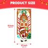 imageJOYIN Joiedomi Christmas Gingerbread Door Cover Window Banner Front Door Porch Sign Village Displays Christmas Indoor Outdoor Decor Holiday Winter House Decoration 72quotX 30quot3 PCS