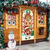 imageJOYIN Joiedomi Christmas Gingerbread Door Cover Window Banner Front Door Porch Sign Village Displays Christmas Indoor Outdoor Decor Holiday Winter House Decoration 72quotX 30quot3 PCS