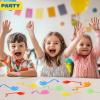 imageJOYIN Large 48Pcs Sticky Hands Party Favors Party Table Favors Set for Kids Holiday Traditions Classroom Treasure Box Carnival Prizes Bulk Pinata Stuff Glitter Toys Halloween goodie bagssticky hands