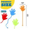 imageJOYIN Large 48Pcs Sticky Hands Party Favors Party Table Favors Set for Kids Holiday Traditions Classroom Treasure Box Carnival Prizes Bulk Pinata Stuff Glitter Toys Halloween goodie bagssticky hands