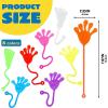 imageJOYIN Large 48Pcs Sticky Hands Party Favors Party Table Favors Set for Kids Holiday Traditions Classroom Treasure Box Carnival Prizes Bulk Pinata Stuff Glitter Toys Halloween goodie bagssticky hands and feet
