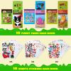 imageJOYIN MakeaFace Reusable Sticker Books 3Pack Safari Farm Sea Animals  On The Go Travel Toys Activity Pad for Kids Ages 4830 Scenes