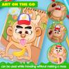imageJOYIN MakeaFace Reusable Sticker Books 3Pack Safari Farm Sea Animals  On The Go Travel Toys Activity Pad for Kids Ages 4830 Scenes