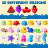 imageJOYIN Mochi Squishy Toys Set Random 25 Pack Mini Squishy Mochi Party Favors for Kids Kawaii Stress Relief Toys Basket Stuffers Goodie Bags Fillers Birthday Gifts Classroom Prizes