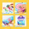 imageJOYIN Ocean Animals Reusable Sticker Book for Toddlers 3D Sticker Books for Kids 3 4 5 Travel Essentials Airplane Activity Toys Crafts Gifts Birthday GiftsMermaid