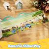 imageJOYIN Ocean Animals Reusable Sticker Book for Toddlers 3D Sticker Books for Kids 3 4 5 Travel Essentials Airplane Activity Toys Crafts Gifts Birthday GiftsSafari