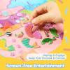 imageJOYIN Ocean Animals Reusable Sticker Book for Toddlers 3D Sticker Books for Kids 3 4 5 Travel Essentials Airplane Activity Toys Crafts Gifts Birthday GiftsMermaid