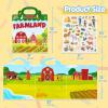 imageJOYIN Ocean Animals Reusable Sticker Book for Toddlers 3D Sticker Books for Kids 3 4 5 Travel Essentials Airplane Activity Toys Crafts Gifts Birthday GiftsFarm
