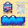 imageJOYIN Ocean Animals Reusable Sticker Book for Toddlers 3D Sticker Books for Kids 3 4 5 Travel Essentials Airplane Activity Toys Crafts Gifts Birthday GiftsOcean