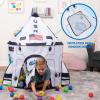 imageJOYIN Rocket Ship Play Tent Pop up Play Tent Kids Indoor Outdoor Spaceship Playhouse Tent SetRocket Tent