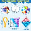 imageJOYIN Round Pop Fidget Keychain 90 Pack Pop Fidget Toys Bulk Party Favors for Kids 48812 Years Halloween Goodie Bags Stuffers Back to School Gifts for Students Classroom Prizes Sensory ToysSquare