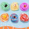 imageJOYIN Slime Party Favors 6 Pack Butter Slime  Soft NonSticky MessFree Stress Relief and Safe  Toys for Kids Classroom Reward Boys and Girls Birthday Gifts
