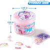 imageJOYIN Slime Party Favors Cocoa Mousse Cake Bear Slime  8 oz Soft NonSticky MessFree Stress Relief and Safe  Toys for Kids Classroom Reward Boys and Girls Birthday Gifts Party FavorsBubblegum Unicorn