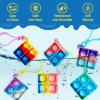 imageJOYIN Square Pop Fidget Keychain 30 Pack Pop Fidget Toys Bulk Party Favors for Kids 48812 Years Halloween Goodie Bags Stuffers Back to School Gifts for Students Classroom Prizes Sensory ToysSquare