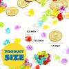 imageJOYIN Toy 288 Pieces Pirate Gold Coins and Pirate Gems Jewelry Playset Pack Party Favor 144 Coins144 Gems