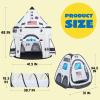 imageJOYIN White Rocket Ship Pop up Play Tent with Tunnel and Playhouse Kids Indoor Outdoor Spaceship Tent Set
