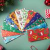 imageJoiedomi 24 PCS Christmas Holiday Goody Bags Xmas Party Treat White Kraft Paper Candy Bags for Classrooms Party Favors Holiday Christmas Supplies 975quot x 3quot x 5quot