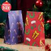 imageJoiedomi 24 PCS Christmas Holiday Goody Bags Xmas Party Treat White Kraft Paper Candy Bags for Classrooms Party Favors Holiday Christmas Supplies 975quot x 3quot x 5quot