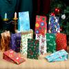 imageJoiedomi 24 PCS Christmas Holiday Goody Bags Xmas Party Treat White Kraft Paper Candy Bags for Classrooms Party Favors Holiday Christmas Supplies 975quot x 3quot x 5quot