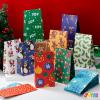 imageJoiedomi 72 PCS of Christmas Goody Kraft Bags 12 Assorted Xmas Designs Small Holiday Goodie Gift Bags for Classrooms Party Favors Christmas Craft Party Treat 975quot x 3quot x 5quot
