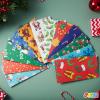imageJoiedomi 72 PCS of Christmas Goody Kraft Bags 12 Assorted Xmas Designs Small Holiday Goodie Gift Bags for Classrooms Party Favors Christmas Craft Party Treat 975quot x 3quot x 5quot