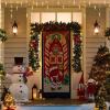 imageJoiedomi Christmas Gingerbread Door Cover Window Banner Front Door Porch Sign Village Displays Christmas Indoor Outdoor Decor Holiday Winter House Decoration 72quotX 30quot1 PCS
