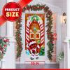 imageJoiedomi Christmas Gingerbread Door Cover Window Banner Front Door Porch Sign Village Displays Christmas Indoor Outdoor Decor Holiday Winter House Decoration 72quotX 30quot1 PCS