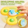 imageMusical Baby Toys  Suction Cups High Chair Toys  Spinner Teether  Keep Infant Teether from Falling  Montessori Sensory Present for Toddlers  Birthday Gifts for Baby 18 Months