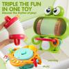imageMusical Baby Toys  Suction Cups High Chair Toys  Spinner Teether  Keep Infant Teether from Falling  Montessori Sensory Present for Toddlers  Birthday Gifts for Baby 18 Months
