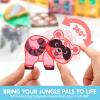 imageSYNCFUN Magnetic Building Tiles Dinosaur Set for Kids 50PCS Including 5 Cute Dinosaurs Educational STEM Toy for Boys ampamp Girls Ages 35 48 Christmas Birthday Party Gift for ToddlersAnimal