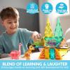 imageSYNCFUN Magnetic Building Tiles Dinosaur Set for Kids 50PCS Including 5 Cute Dinosaurs Educational STEM Toy for Boys ampamp Girls Ages 35 48 Christmas Birthday Party Gift for ToddlersDinosaur