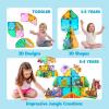 imageSYNCFUN Magnetic Building Tiles Dinosaur Set for Kids 50PCS Including 5 Cute Dinosaurs Educational STEM Toy for Boys ampamp Girls Ages 35 48 Christmas Birthday Party Gift for ToddlersAnimal