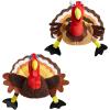 imageSpooktacular Creations 2 PCS Thanksgiving Turkey Hats Silly Cap for Thanksgiving Night Event Dressup Party Role Play Carnival Cosplay Costume Accessories Halloween Christmas Turkey Funny Hat