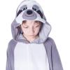 imageSpooktacular Creations Halloween Child Sloth jumpsuit Kids One Piece Grey Sloth Animal CostumeGray