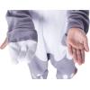imageSpooktacular Creations Halloween Child Sloth jumpsuit Kids One Piece Grey Sloth Animal CostumeGray