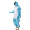 imageSpooktacular Creations Halloween Dalmatian Dragon Triceratop Unisex Pajama Adult Animal Costume Halloween Costume PartyBlue Narwhal